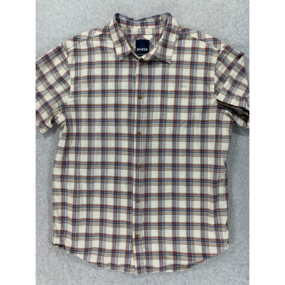 Rei Organic Cotton Breathable‎ Hiking Travel Shirt (Men's Large) Brown